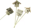 4 Dekostecker "Vogelhäuschen" aus Holz, natur, Stecker für Produktbild-Vorschau 4