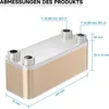 Wymiennik ciepła Wiltec 30 płyt, maks. 175 kW, 12 m³/h 1,50 Podgląd zdjęcia produktu 6