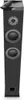 A tall, black speaker tower with a remote control on top. Náhľad obrázku produktu