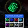 Damen Digital Armbanduhr 7 Farben LED Produktbild-Vorschau 6