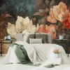 Muralo Vlies Fototapete BLUMEN Blätter Pflanzen Retro Stil Produktbild-Vorschau 7