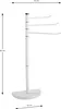 HAKU Handtuchhalter creme - Metall, B/H/T: 33x89x43 cm Produktbild-Vorschau 2