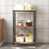 Skriňa na kolieskach, rustikálny raňajkový stôl, kuchynský Náhľad obrázku produktu 2