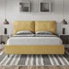 ITYHOME - Gepolstertes Bett mit Lattenrost 160x190 mit Produktbild-Vorschau 2