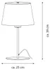 Northpoint LED Design Metall Tischleuchte warmweiß Produktbild-Vorschau 5