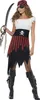 A woman is posing in a pirate costume, holding a sword. Anteprima dell’immagine prodotto