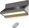 A solar-powered wall light with a remote control. Produktbild-Vorschau