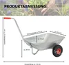 Schubkarre Einhandkarre Traglast 100 kg Volumen 75 L Produktbild-Vorschau 2