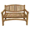 Teak Sitzbank Gartenbank Holzbank massiv Gutshof nachhaltig Produktbild-Vorschau 2