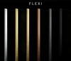 A product display showing different color options of a shower wall profile against a black background. Anteprima dell’immagine prodotto