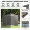 Szopa narzędziowa COSTWAY z fundamentem, 260x207x180cm, Podgląd zdjęcia produktu 3