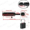 Schuifgrendel met slotgat, roestvrij staal, zwart, 180 mm Productafbeelding-voorbeeld 6