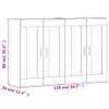 vidaXL Armoires murales 2 pcs. chêne Sonoma bois composite Voir les images du produit 8