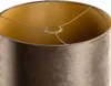 Samtlampenschirm Braun mit Goldener Innenseite 35 35 20 Produktbild-Vorschau 2