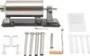 A sausage stuffer machine and its accessories are laid out on a white background. Náhled obrázku produktu