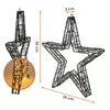 LED Metall Stern schwarz mit Twinkle Effekt für Außen mit Produktbild-Vorschau 4