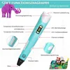 DIY Kinder 3D Stifte Set 3D Druckstift 36m 12Farben PLA Produktbild-Vorschau 7