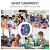 A collage of images showing people using 3D printers and 3D pens, along with close-ups of filament spools. Produktbild-Vorschau