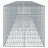 vidaXL Gabione mit Deckel 800x100x100 cm Verzinktes Eisen Produktbild-Vorschau 4