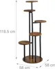 Portavasi Relaxdays, 5 ripiani rotondi, A x L x P: 118,5 x Anteprima dell’immagine prodotto 4