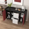 MODFU mobile bar mobile da soggiorno con ante rosse + 2 Anteprima dell’immagine prodotto 1