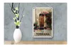 Blechschild Reise 12x18cm Toskana Italien Natur Blumen Tür Produktbild-Vorschau 4