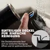 A hand is shown cleaning a part of a product under running water, with text overlay describing its ease of cleaning. Anteprima dell’immagine prodotto