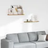 vidaXL Wandregale mit Regal 2 pcs Beige 80 x 9 x 3 cm Produktbild-Vorschau 2