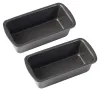 2 Stk Edelstahl Brotbackform, 19x9x6cm Klein Kastenform Produktbild-Vorschau 1