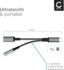 CELLONIC 2-in-1 Adapter USB-C Klinke, 3,5 mm Aux-Splitter Produktbild-Vorschau 4