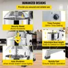 A collage of close-up images showcasing the features of a kitchen mixer. Produktbild-Vorschau