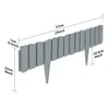 XMTECH 2,3m Palissade de jardin aspect bois, bordure de Voir les images du produit 2