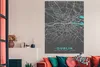 MuchoWow® Poster Dublin - Stadtplan - Karte - Blau 120x180 Produktbild-Vorschau 3