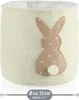 com-four® 3x Oster-Übertopf - Osternest mit Osterhase zum Produktbild-Vorschau 6