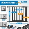 KIDIZ® Absperrgitter zum Klemmen mit Katzenklappe, Produktbild-Vorschau 2
