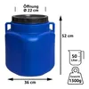 fût à col large plasteo® 50 litres avec couvercle et Voir les images du produit 2