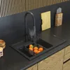 Granitan | Zlewozmywak granitowy – czarny – 80 x 50 x 22 cm Podgląd zdjęcia produktu 3