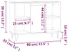 vidaXL Koupelnová skříňka Sonoma Oak 80x33x60 cm Materiál Náhled obrázku produktu 7