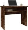 vidaXL Stôl Smoked Oak 90x50x74 cm odvodený výrobok z dreva Náhľad obrázku produktu 3