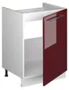 Wastafelkast Vicco Fame-Line Bordeauxrode hoogglans/Wit 60 Productafbeelding-voorbeeld 6