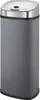 A gray automatic kitchen trash can with a silver lid. Anteprima dell’immagine prodotto