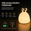 LED Nachtlicht Kids Slug Lampe Silikon Kabellos Stufenlos Produktbild-Vorschau 3