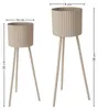 HOWHOMELY | Blumentopf - Pflanzgefäß - beige - 2er Set - Produktbild-Vorschau 3