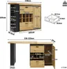 Tavolo da bar allungabile 138-220cm Tavolo da cucina con Anteprima dell’immagine prodotto 6