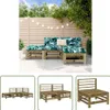 The Living Store 4-tlg. Garten-Lounge-Set Kiefernholz Produktbild-Vorschau 1