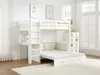 Hochbett 90 x 190 cm mit Schlafsofa - Kiefernholz und MDF - Produktbild-Vorschau 2