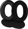 Two black headphone ear pads and two smaller black foam pieces are arranged on a white background. Produktbild-Vorschau
