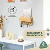 portachiavi eluno con ripiano e 5 ganci per chiavi in bambù Anteprima dell’immagine prodotto 3