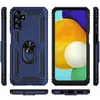 Multiple views of a blue phone case with a ring holder, displayed on a white background. Produktbild-Vorschau