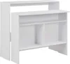 barový stůl vidaXL se 2 deskami bílý 130x40x120 cm Náhled obrázku produktu 8